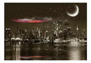 Fototapeta - Hviezdna noc nad NY - 400X280